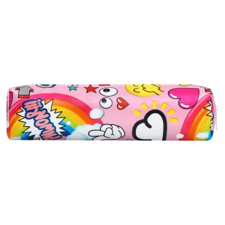 School Penal on the zipper "Stickers" Calligrata, pink-2