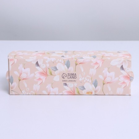Box for Makarun, confectionery packaging, “Flower”, 18 x 5.5 x 5.5 cm-2