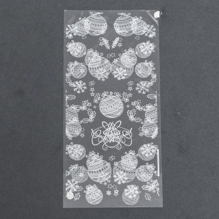 Package Packy BOPP, with a bottom fold, "New Year's balls" 9*19 cm-2