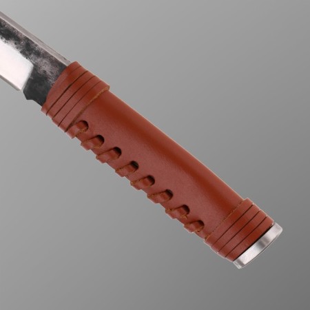 Hunter Knock Karavanchik 23.3cm, blade 123mm/5.1 mm, brown skin-2