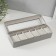 The casket to the leatherette to the clock 6 "gray" branches 9.5x30.5x8 cm