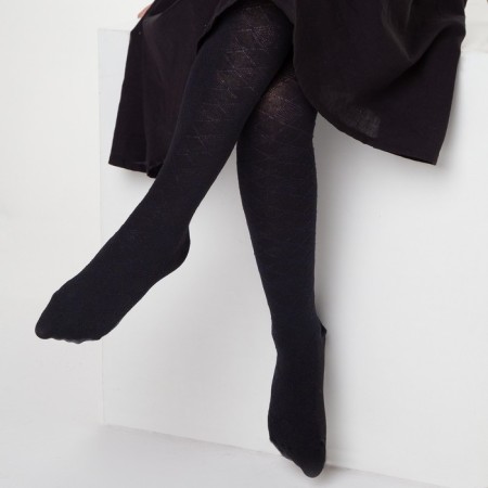 Pantyhose children, dark blue color, height 146-152-4