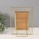 Photo frame metal in 1 photo 10x15 cm "Sun" gold 18x23.7 cm