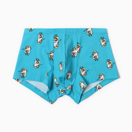 Panties men's boxers "geese", blue color, size 54 (xxl)-4