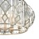 Buzzati chandelier, 6x40W E14, champagne color, white