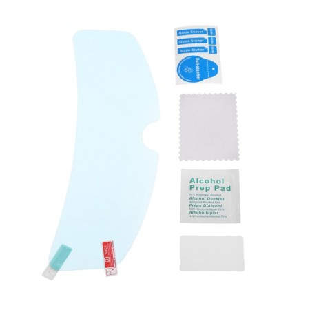 Protective film from fogging, 23.5 × 7 cm, on a motorcycle visor-1