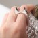 Castet ring, silver color, 18 size