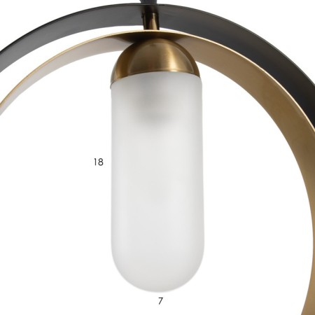 Bayerlux lamp "Retor" E27 40W Black Latun 34.5x34.5x37.5-137 cm-8
