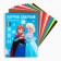 Cardboard color, A4, 10 sheets, 10 colors, non -unilateral, in a folder, 220 g/m², cold heart