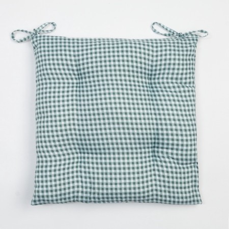Siddle on the chair Ethel "Cell" 40x40 cm, col. green, 100% polyester-4