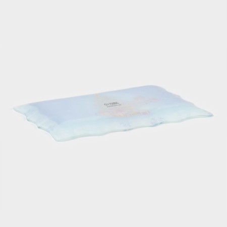 Glass rectangular shade "Winter Fairy Tale", 29 × 18.5 cm-2