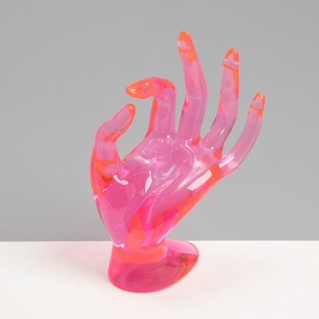 Stand for jewelry "Hand" 10.5 × 8 × 16 cm, pink color-1
