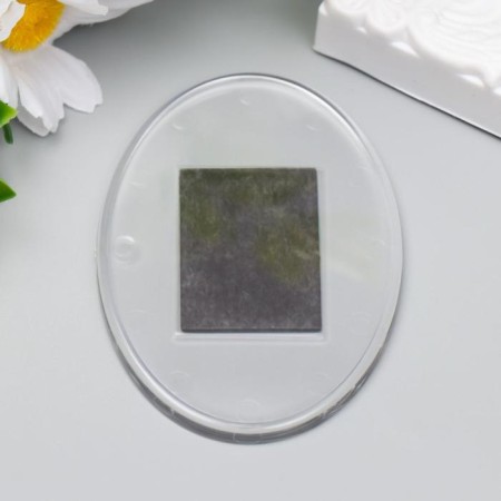 Harvesting of an acrylic magnet 85x60 mm is a transparent oval (set 2 parts+package)-1