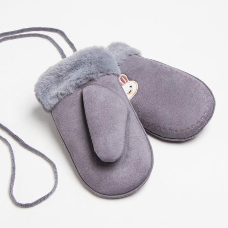 Baby mittens minku with embroidery, 18 cm, cent-1