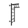 Water towel "Sanprise" Aurora P6, 400x700 mm, with a shelf, right, black matte