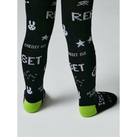Pantyhose children's cotton Conte kids tip-top, height 80-86 cm, black color-3