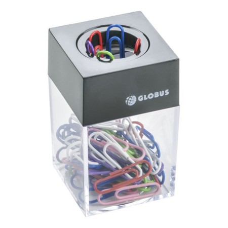 Globus interchange dispenser, magnetic (colored paper clips: 50 pcs., 28 mm)