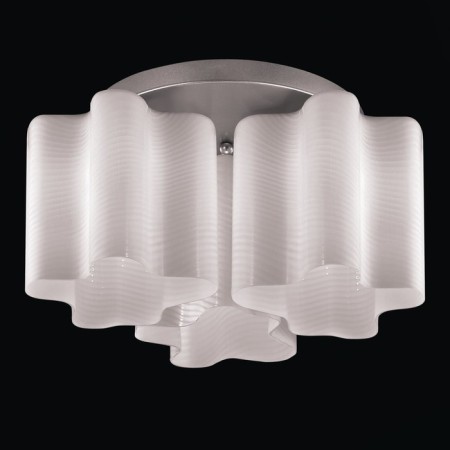 Ceiling Ceiling ST LUCE. SL117.502.03. ONDE. 3x60 watts, E27, 38x38x25 cm, silver color-1