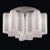 Ceiling Ceiling ST LUCE. SL117.502.03. ONDE. 3x60 watts, E27, 38x38x25 cm, silver color