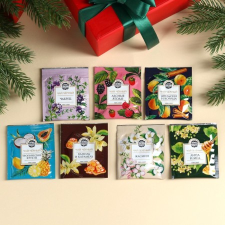 New Year! Tea collection "New Year's watches" Assorted, 75.6 g (42 bags x 1.8 g).-2