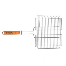 Grill grill, 260x320x65 mm, volumetric, chrome