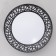 Lamp 1730/1bk LED 18W Black 26x26x7.5 cm