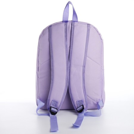 School textile school with print on the upper part, 38x29x11 cm, lilac color-5