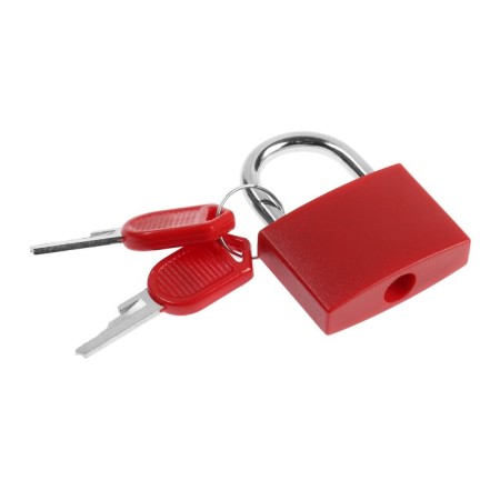 Castle of a hinged suitcase, medium, 30x42 mm, red-1