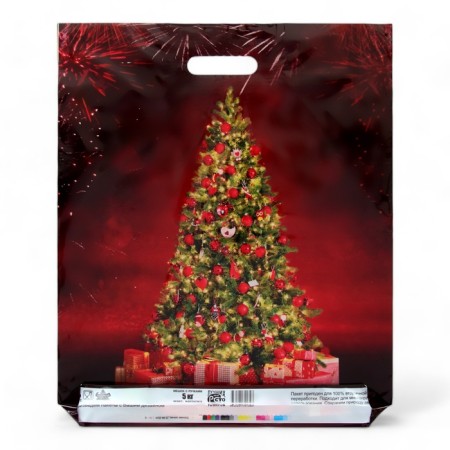 Package "Christmas Radio", polyethylene with a cut pen, 45 x 38 cm, 60 μm-1