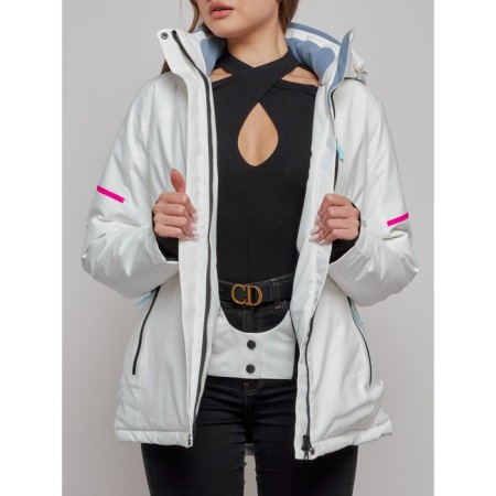 Ski suit female, size 42, white color-10