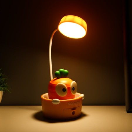 Touch-lamp with a carrot carrot planter LED, from USB/AKB 6 W Orange-yellow 8x6x25 cm Risalux-2
