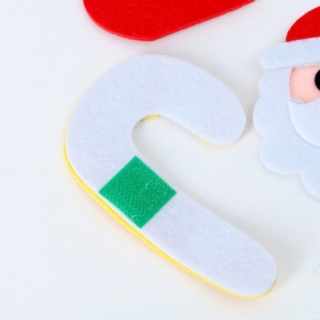 Set for creativity "Christmas tree with a golden star" Velcro decorations-7
