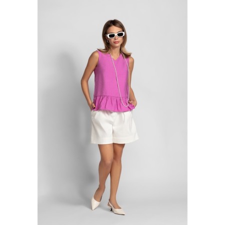 Female blouse, size 46, fuchsia color-3