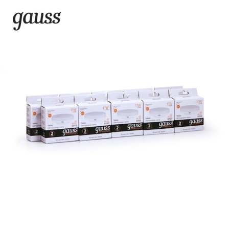 LED LED ELEMENTARY 11W tablet 3000K TEP. Bel. Gx53 810lm Gauss 83811-6