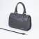 Women's bag El Masta with a zipper, external pocket, long belt, graphite color