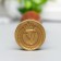 Printing for wax with a wooden handle "Crown with the letter V" 9x2.5x2.5 cm