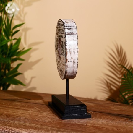 Decor "Ring" on the stand, Albezia 22x9x31 cm-4
