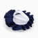 Outlet. Bant for hair on an elastic band, white with blue, 11 cm, kitty Marie