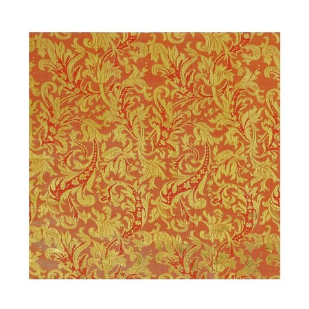 Flap 50 × 50cm, brocade, gold on red-2