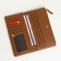 Women's wallet on magnets, brown color