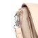 Female bag on a valve, beige color