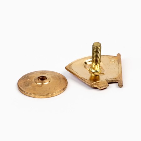 The icon "Komsomol" is heavy, brass, on the screw-3