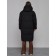 Coat insulated winter female, size 48, black color