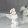 Souvenir Polystone "Angel in a wreath of roses in prayer" MIX 6x4x2.6 cm