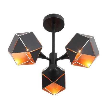 Ceiling Ceiling ST LUCE. SL258.402.03. Enigma. 3x40 watts, E14, 35x35x31.5 cm, black color-1