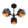 Ceiling Ceiling ST LUCE. SL258.402.03. Enigma. 3x40 watts, E14, 35x35x31.5 cm, black color