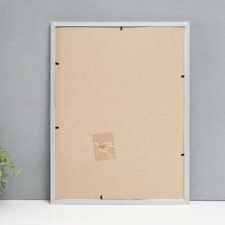 Photo frame MDF 30x40 cm, No. 5 "Simple", silver (plastic screen)-2