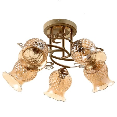 Frezi chandelier 5he27 40W gold 58x58x28 cm Bayerlux