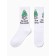 Women's socks ”and you are the same and the same”, white color, rr 36-40