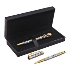 Handle Gift Roller in the leatherette case case Snake Gold/Silver